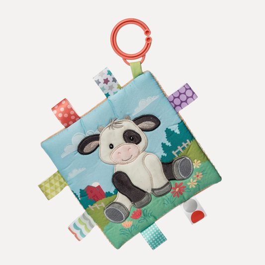 Taggies Crinkle Me Buttercup Cow – 6×6″