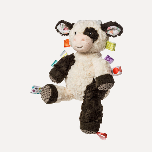 Taggies Buttercup Cow Soft Toy – 10″