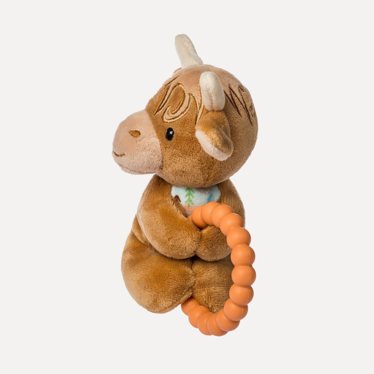 Hetty Highland Cow Teether Rattle – 6″
